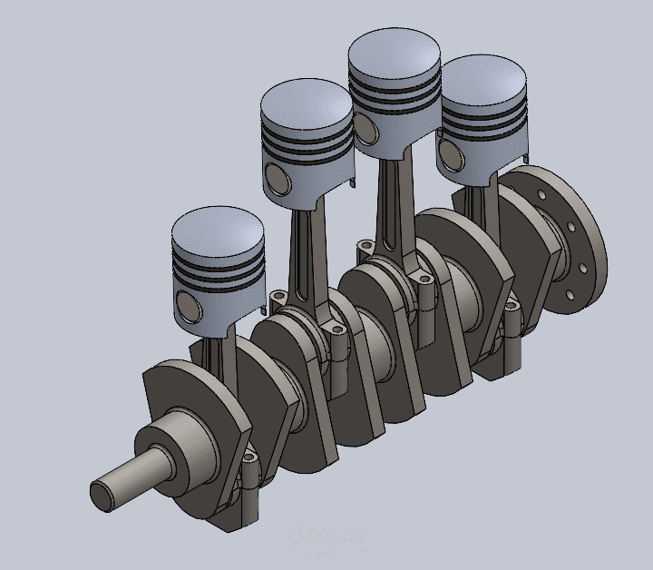 Piston and Crankshaft Mechanism Design