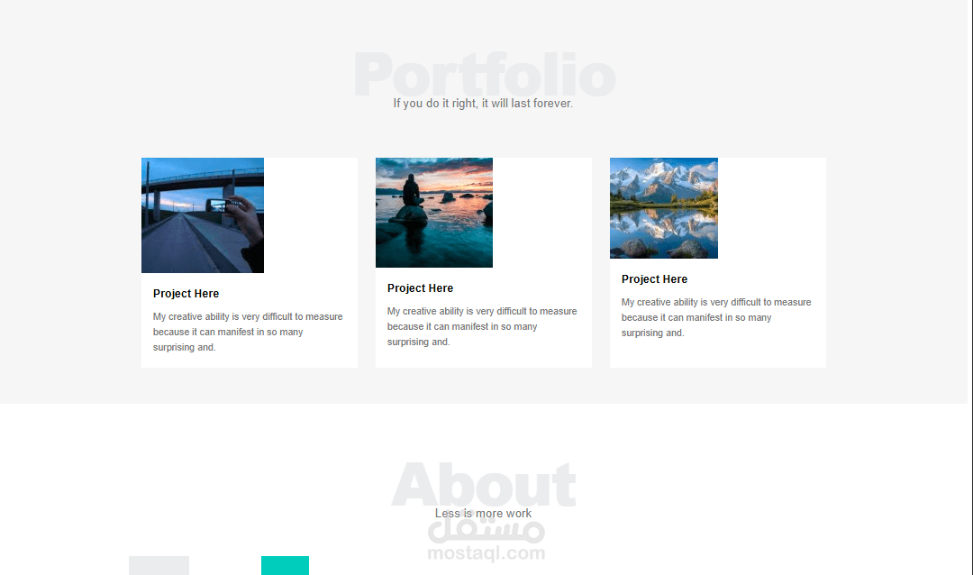 portfolio template