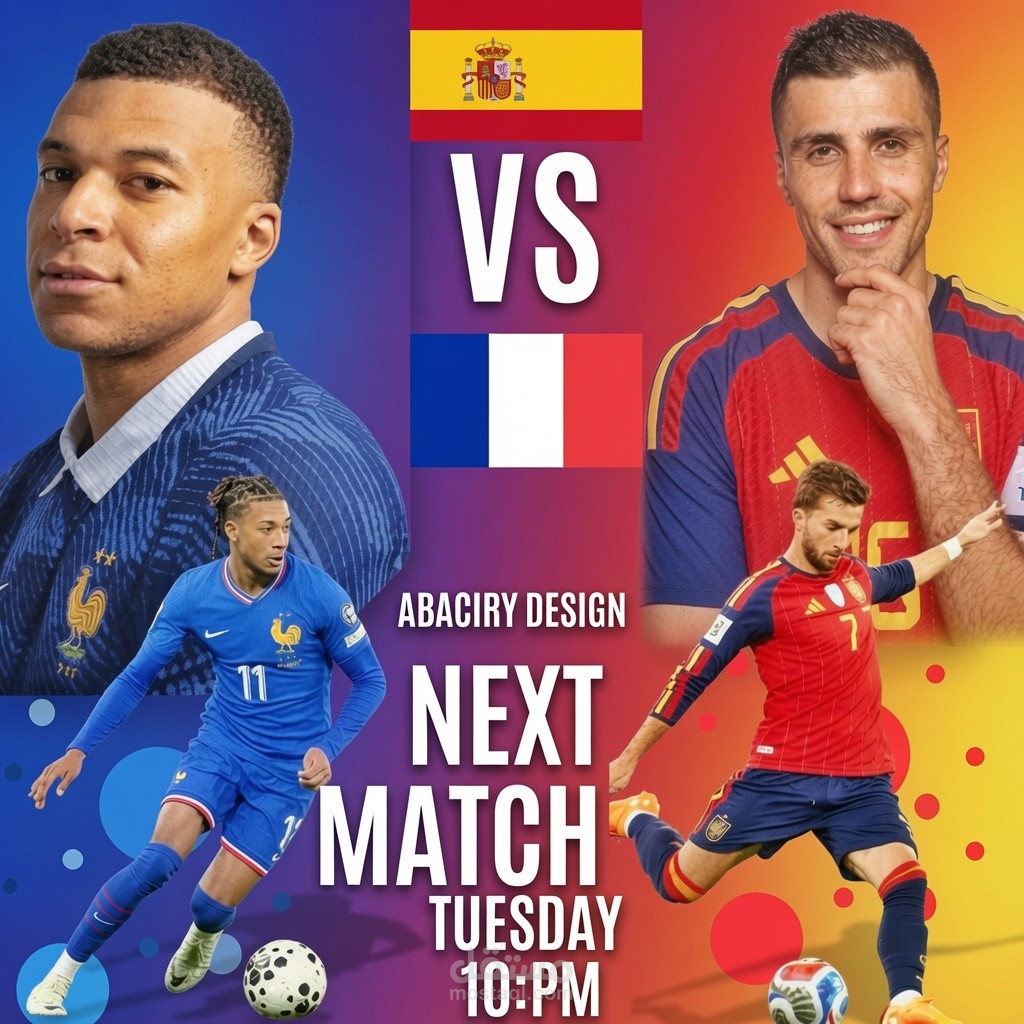 تصميم بوستر رياضي احترافي لمباراة كرة قدم - Match Day Poster  المهارات المفتاحية للاختيار: