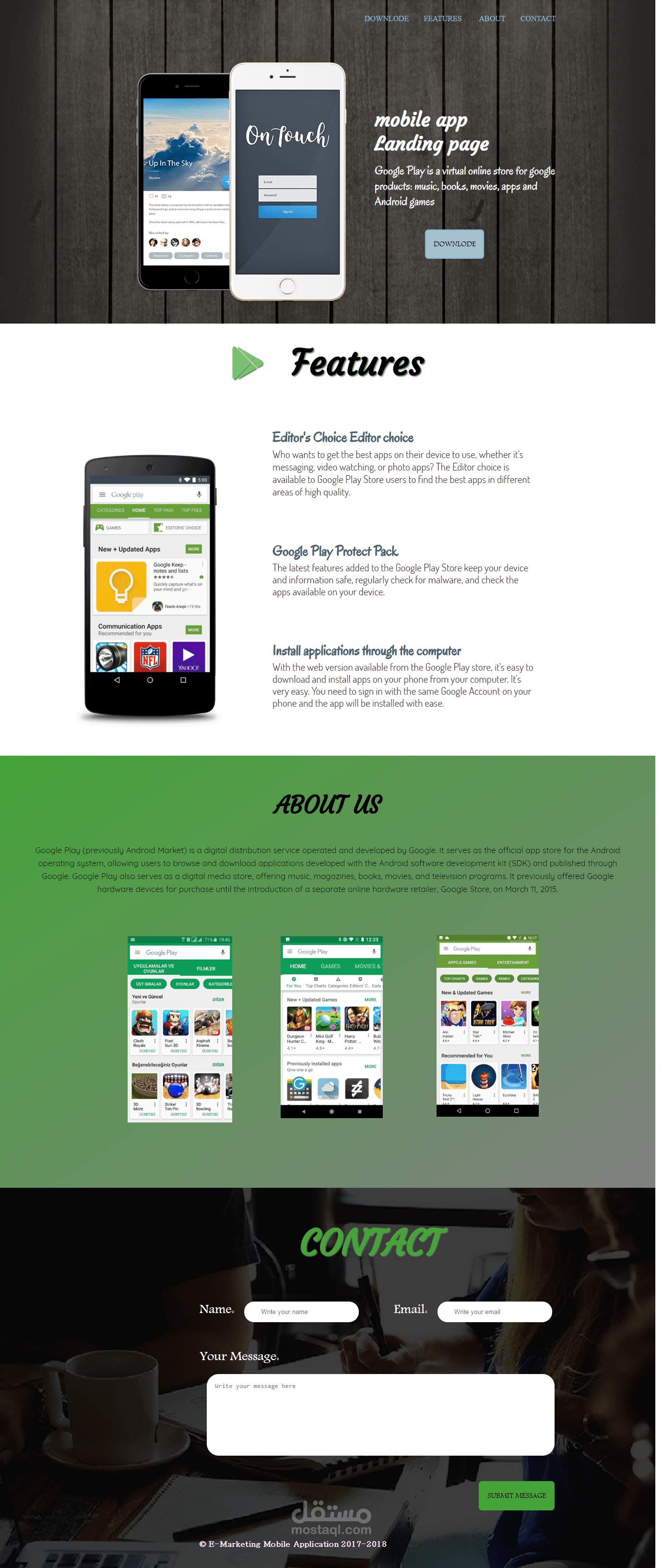 work with the teams in design web page