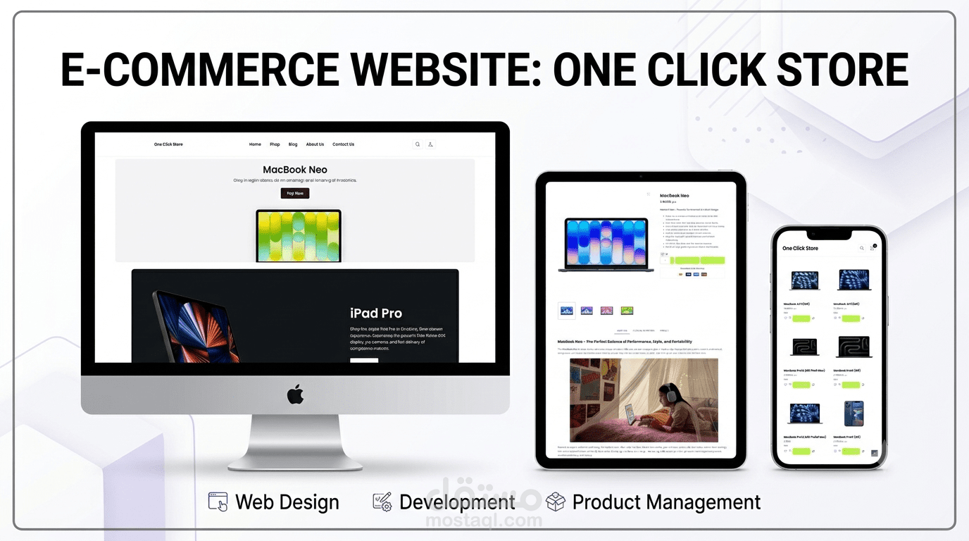 OneClick Store – Apple E-commerce Website