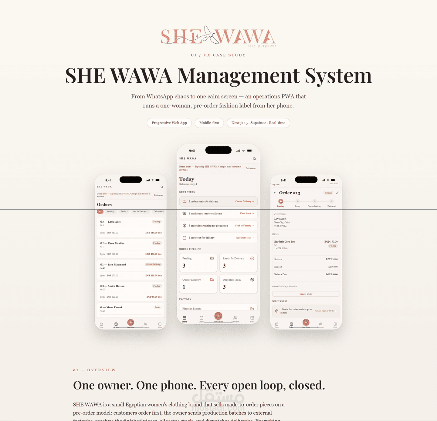 SHE WAWA management system