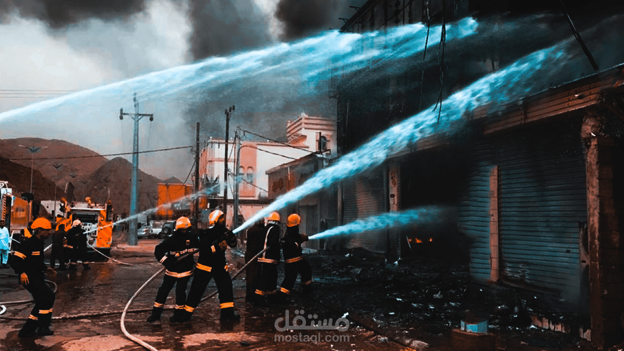 تصميم برومو ادارة الدفاع المدني