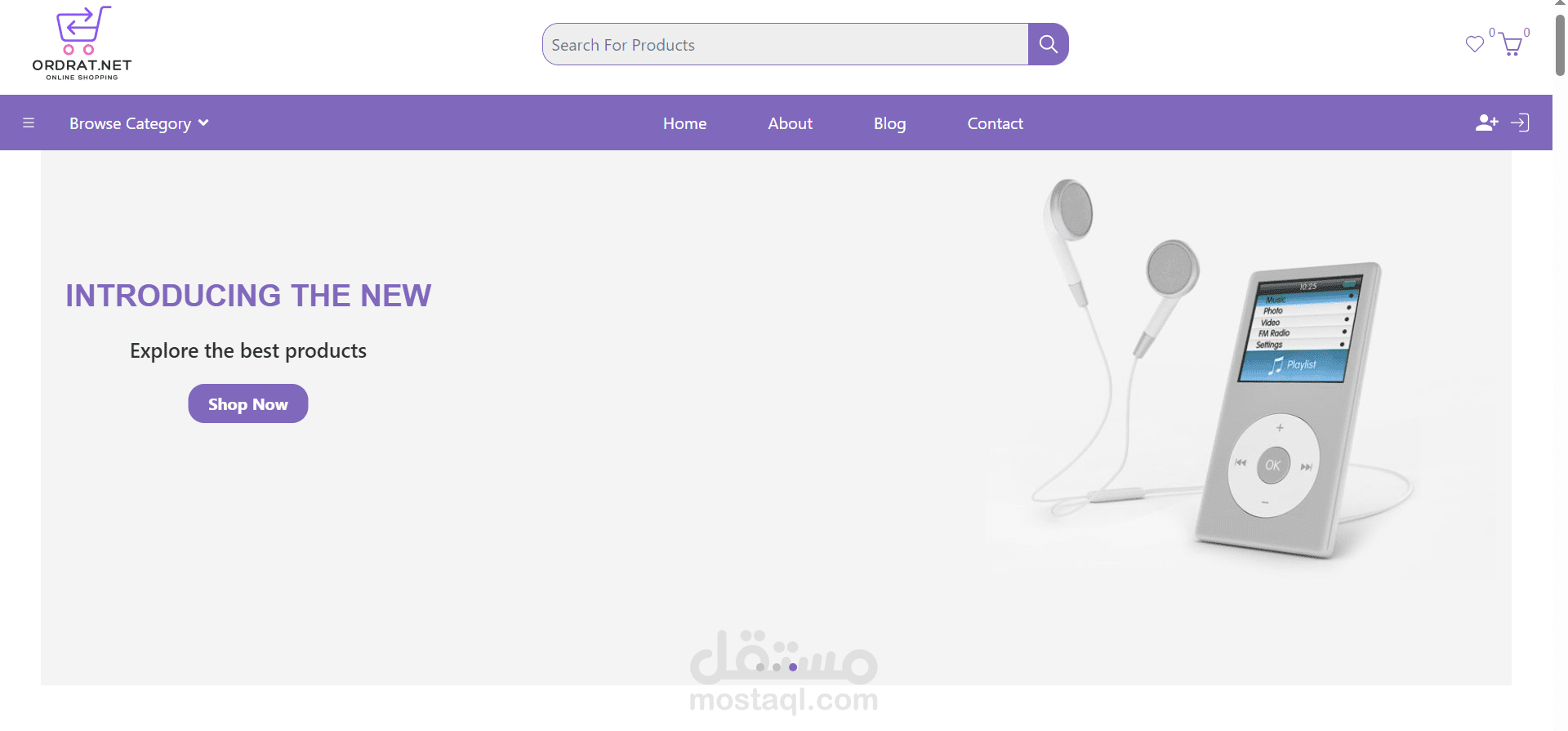 E-commerce React.js Front-End Project