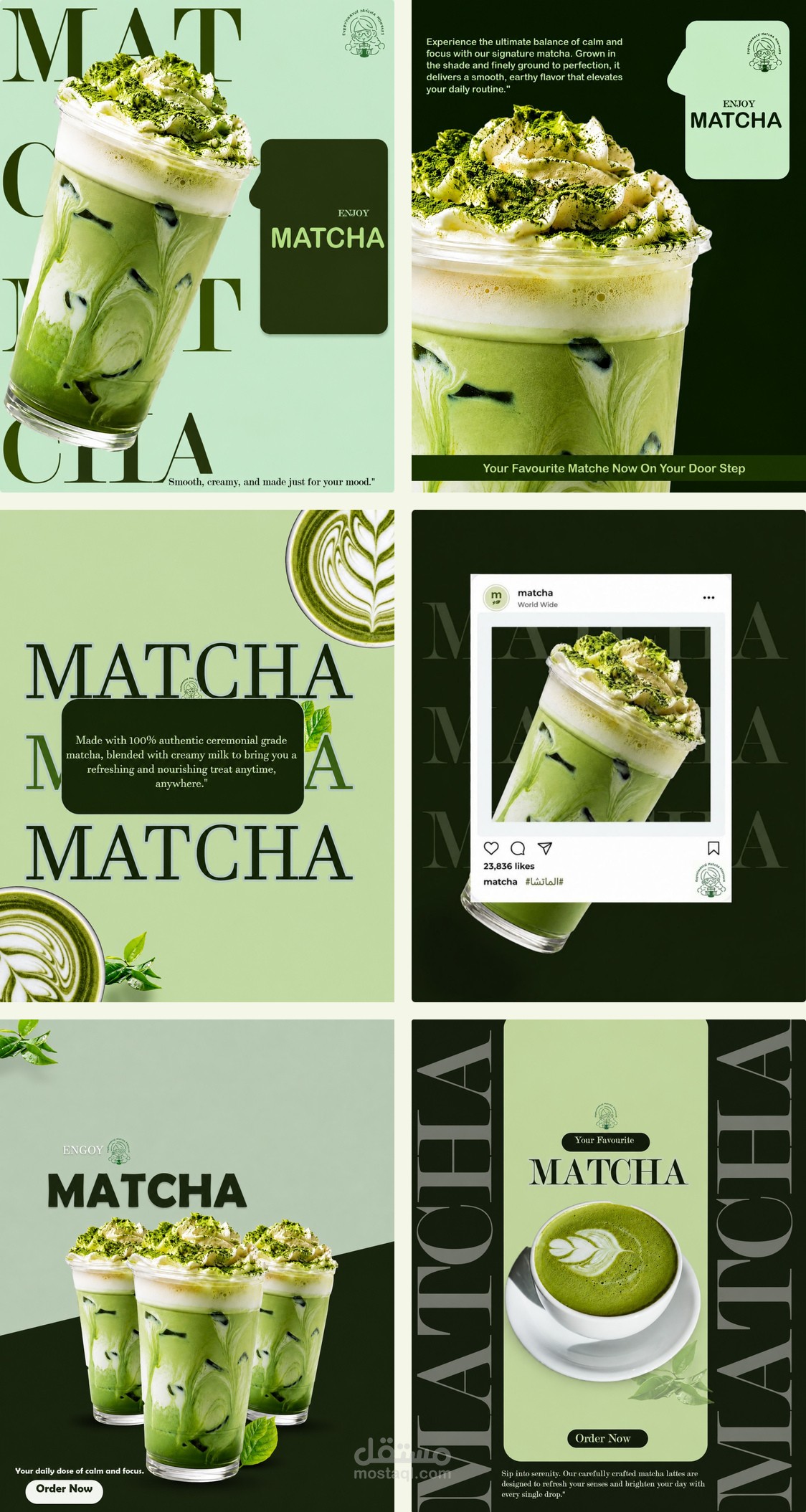 Matcha Social Media Advertising Design