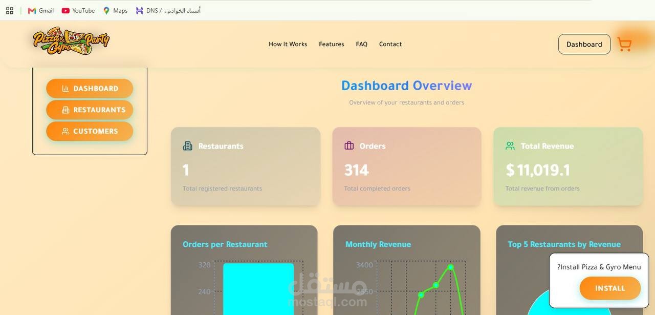 Real-time Food SaaS | Laravel, Next.js, PWA & Clover Payments