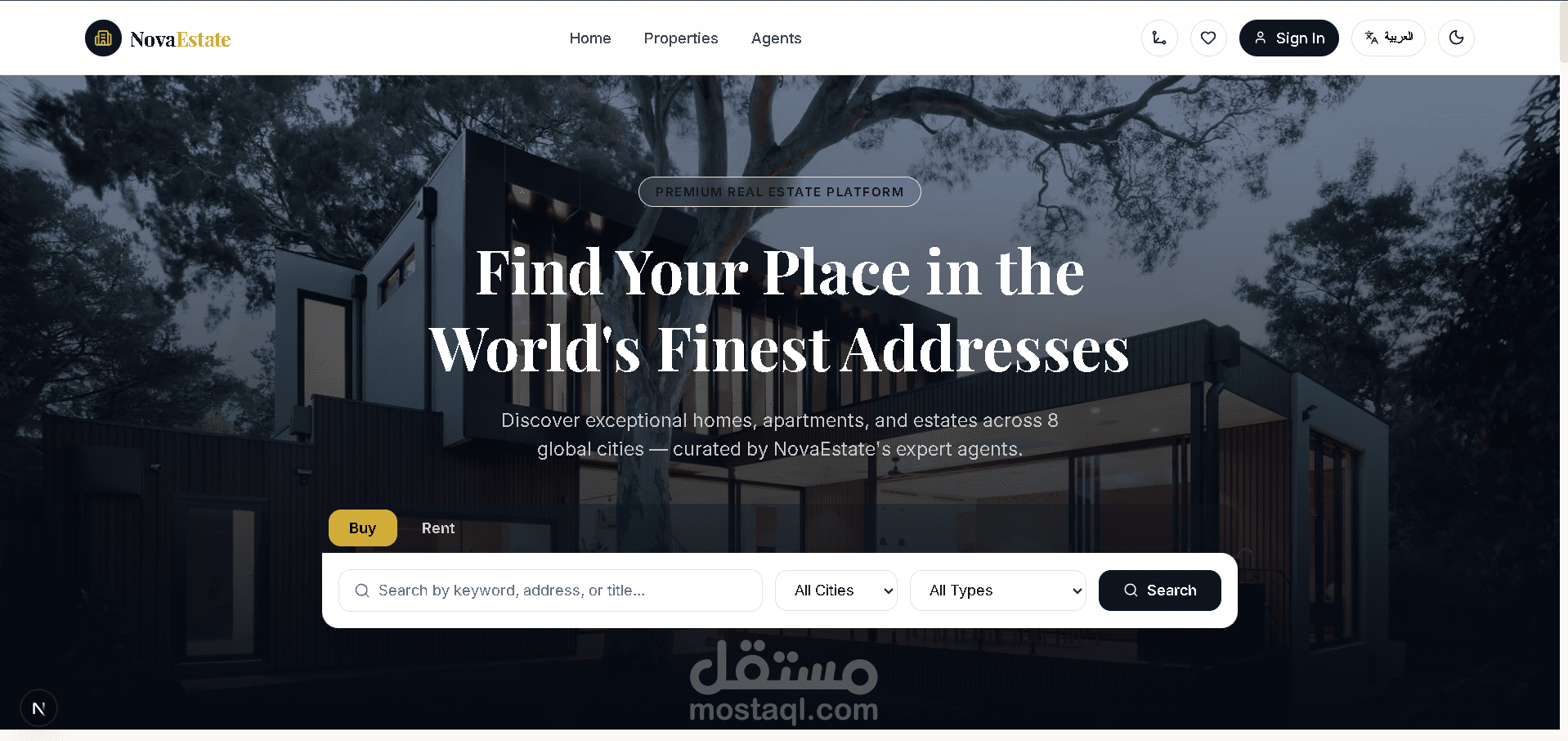 NovaEstate – Premium Real Estate Platform