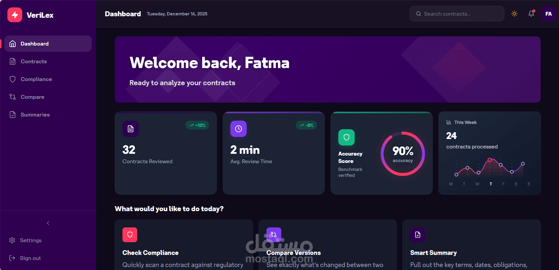 AI-Powered Arabic Legal Contract Analysis Platform