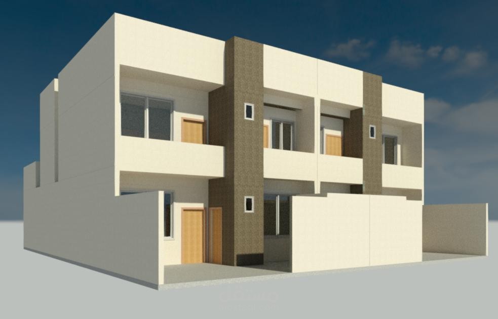 تصميم دار سكني بنظام التوائم بمساحة اجمالية 360متر مربع