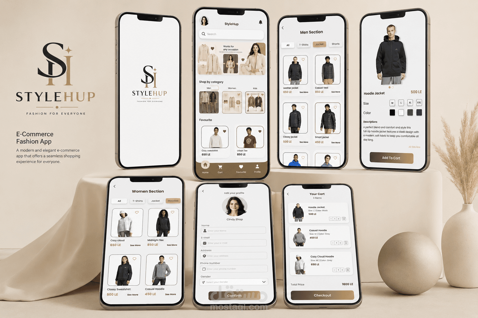 StyleHup – Fashion E-Commerce Mobile App UI/UX Design