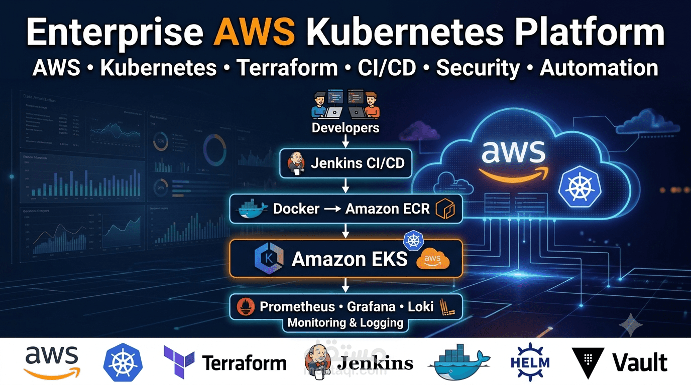 منصة Enterprise AWS Kubernetes لأتمتة البنية التحتية وعمليات النشر