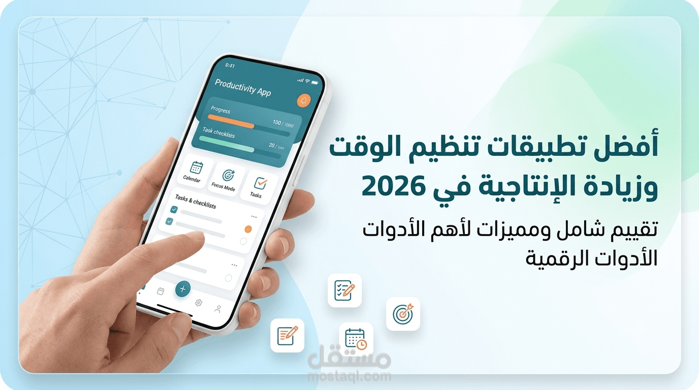 أفضل تطبيقات تنظيم الوقت وزيادة الإنتاجية في 2026