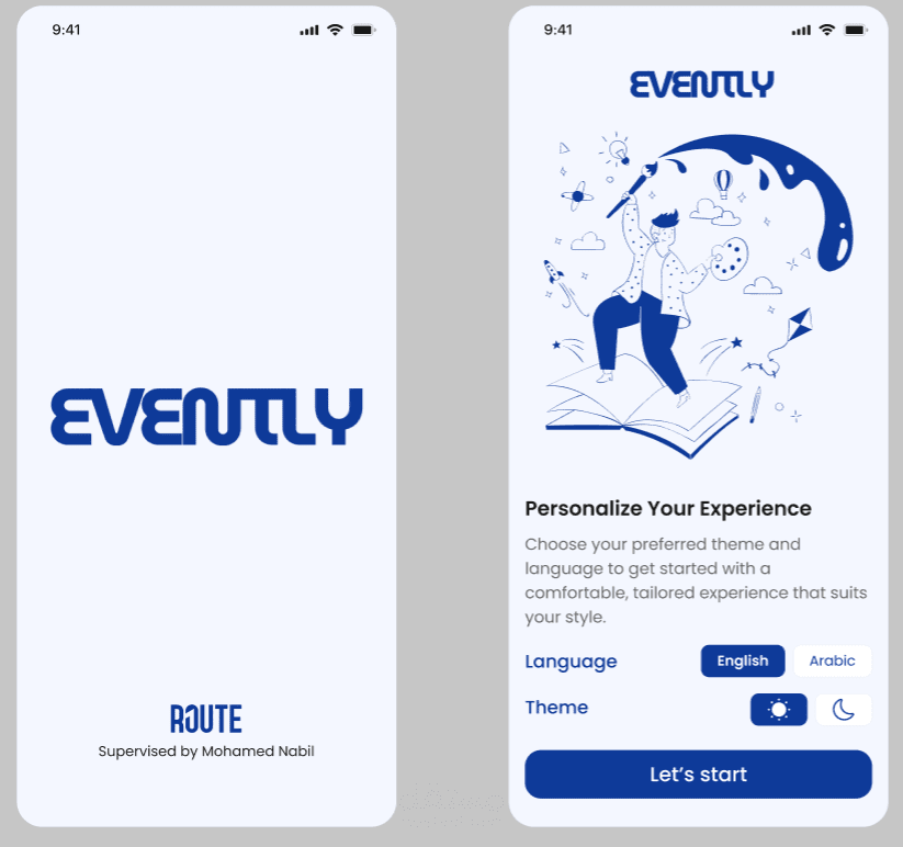 تطبيق Evently لاكتشاف وإدارة الفعاليات (Flutter)
