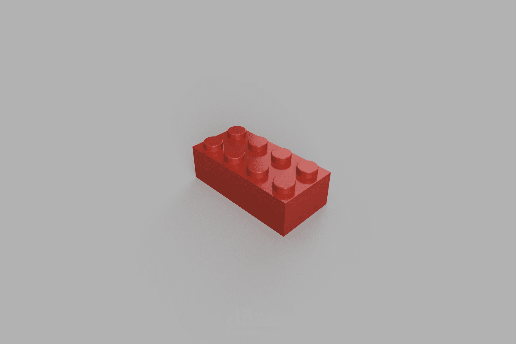 نمذجة دقيقة لقطعة بناء هندسية (LEGO)