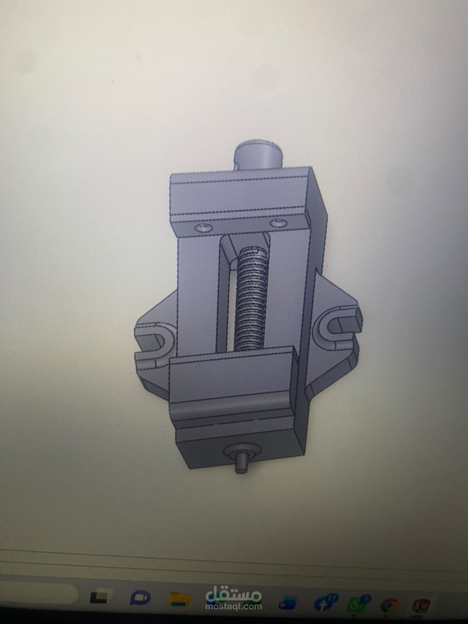 تصميم ميكانيكي لملزمة (Machine Vise)باستخدام برنامجSolidWorks