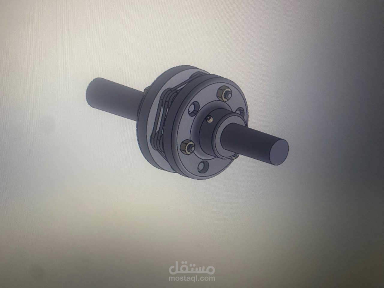 تصميم هندسي لوصلة مرنة (Flexible Coupling) باستخدام SolidWorks
