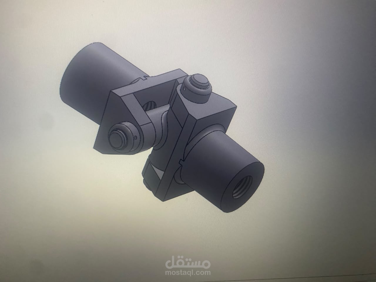تصميم هندسي لمفصلة عامة (Universal Joint) باستخدام SolidWorks