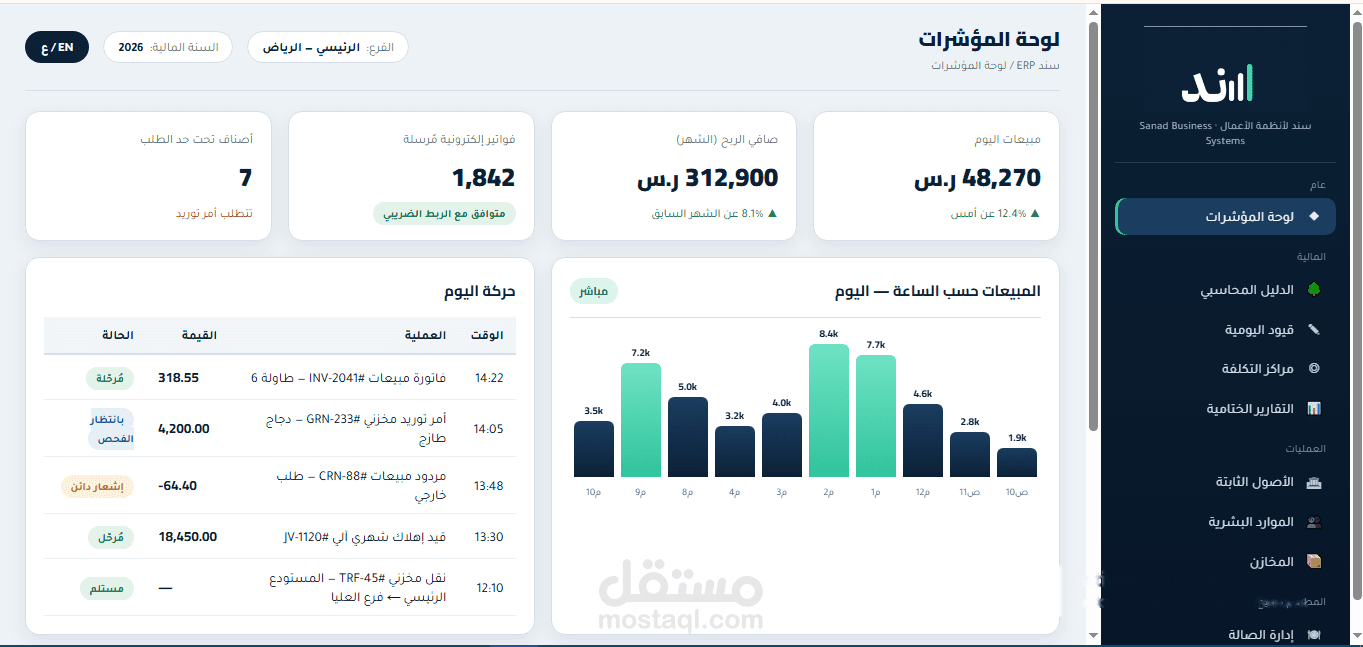 برنامج محاسبي شامل " كلاود او ديسك توب"
