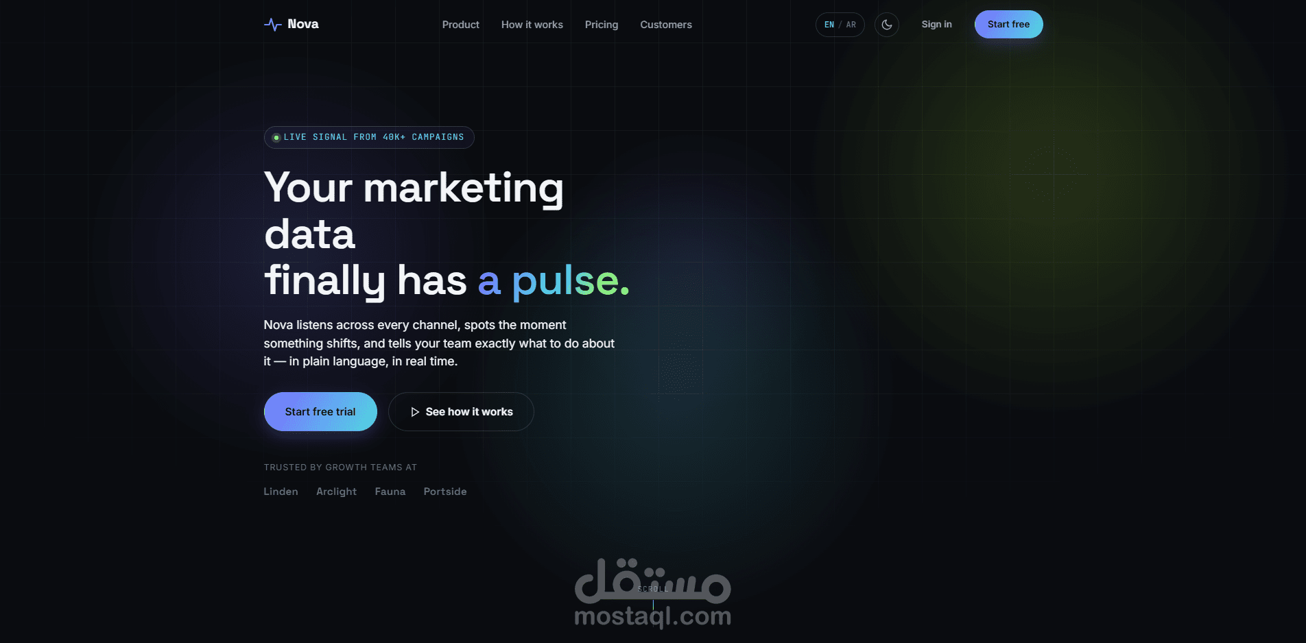 Interactive SaaS Landing Page
