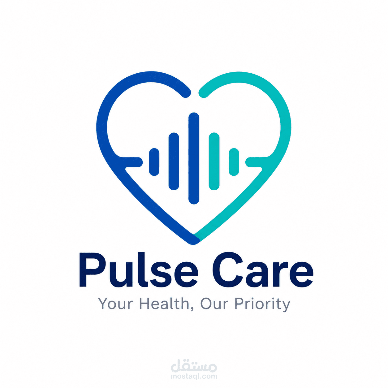 شعار تطبيق طبي "Pulse Care" لمراقبة الصحة والاستشارات عن بُعد