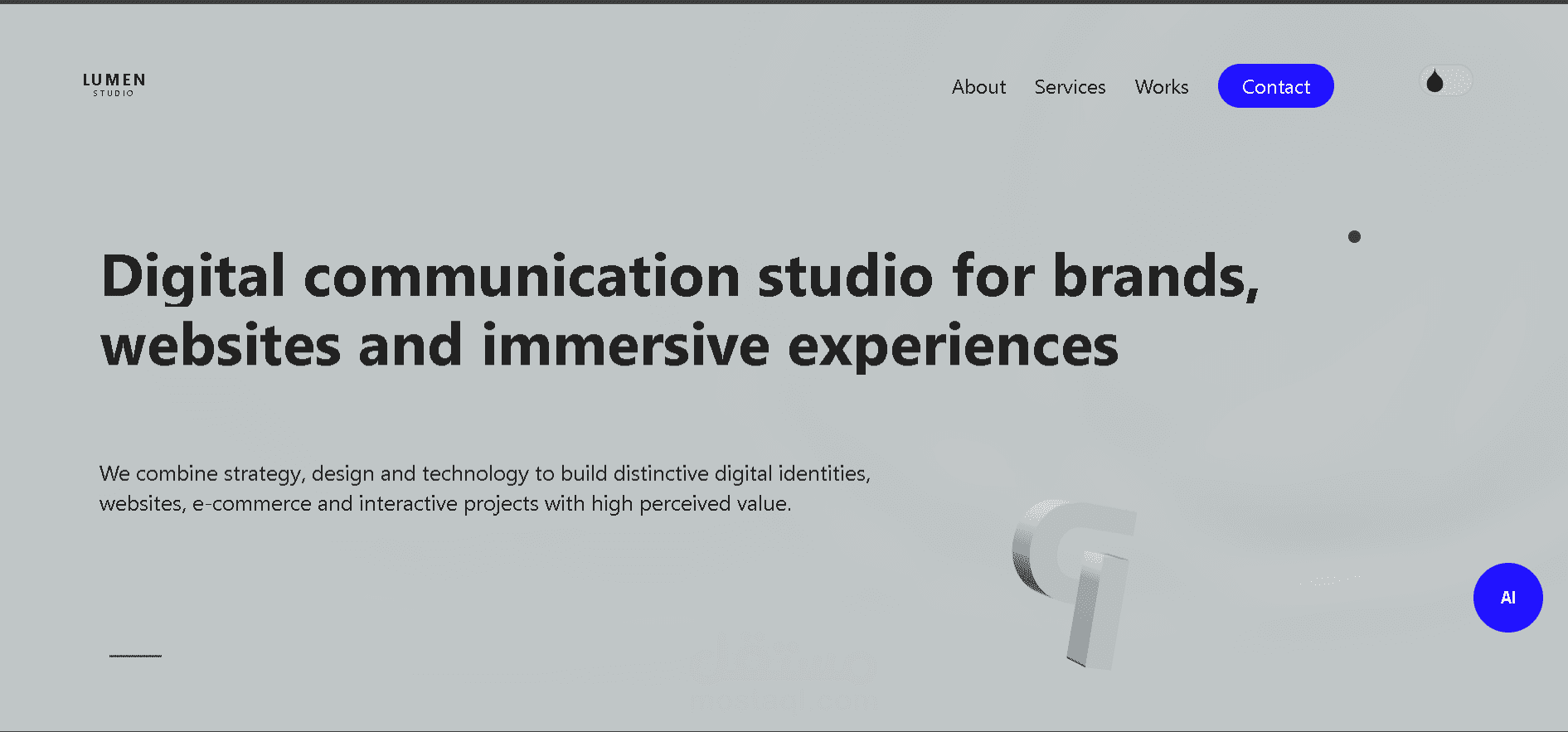 Luman Studio Website – Interactive 3-Page Web Experience
