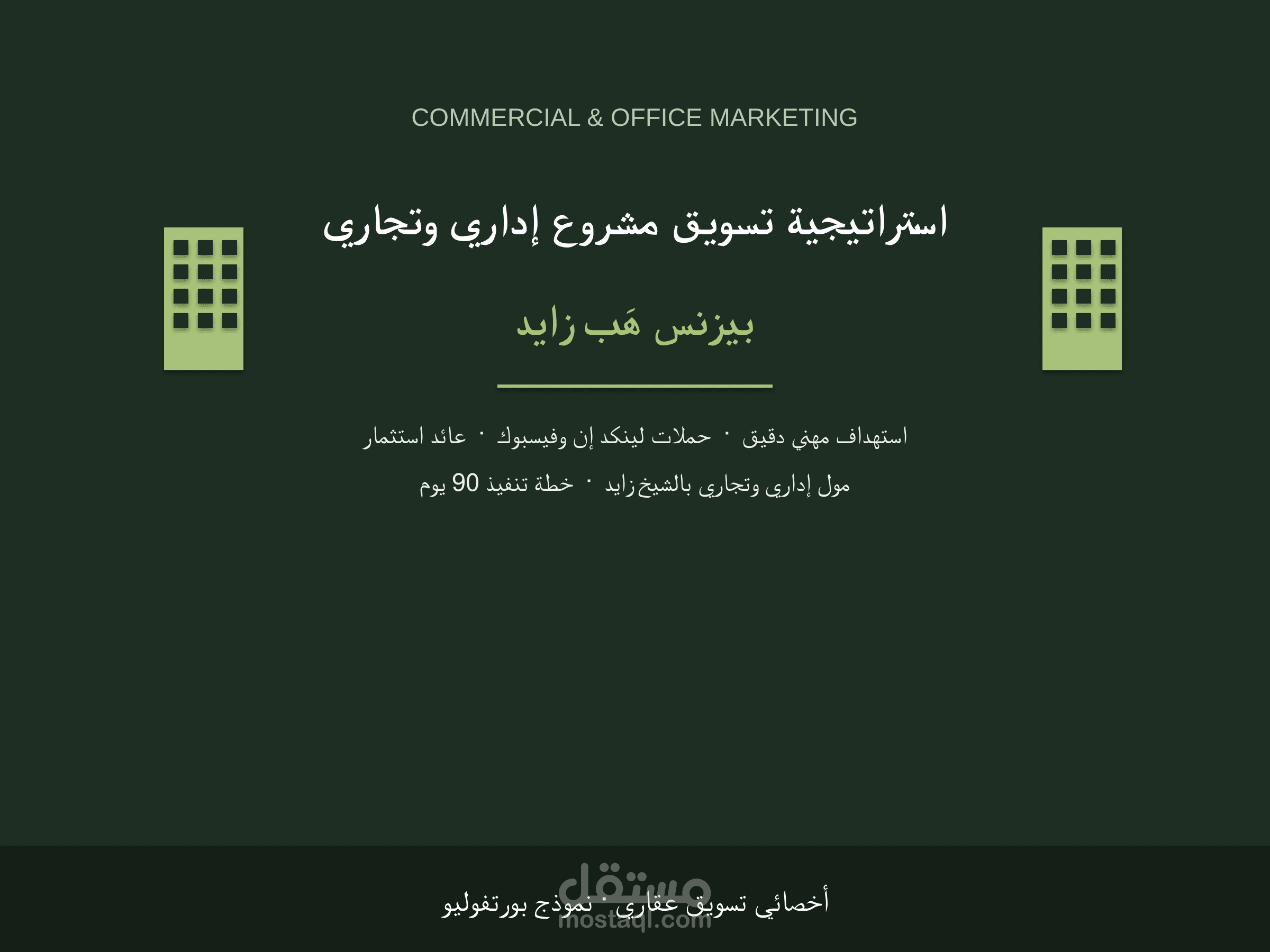 استراتيجية تسويق بيزنس هب زايد