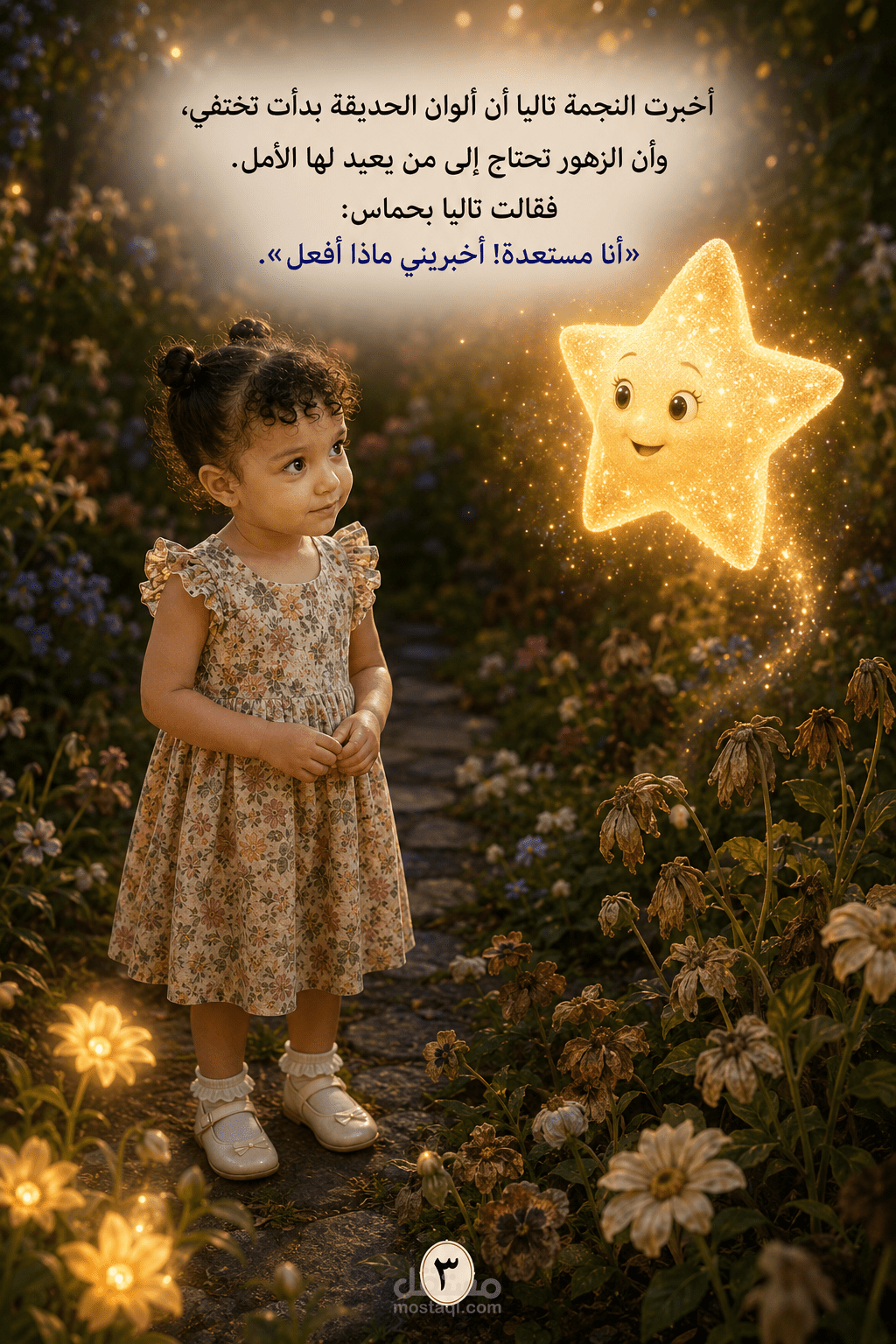 قصة تاليا ونجمة الحديقة السحرية
