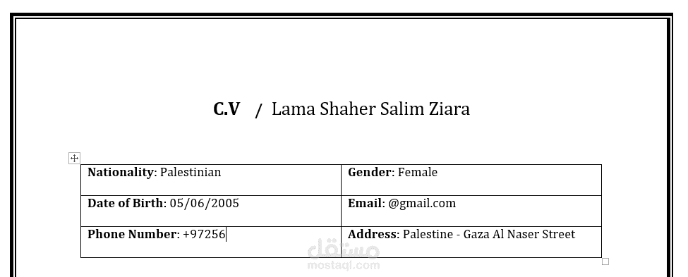 سيرة ذاتية