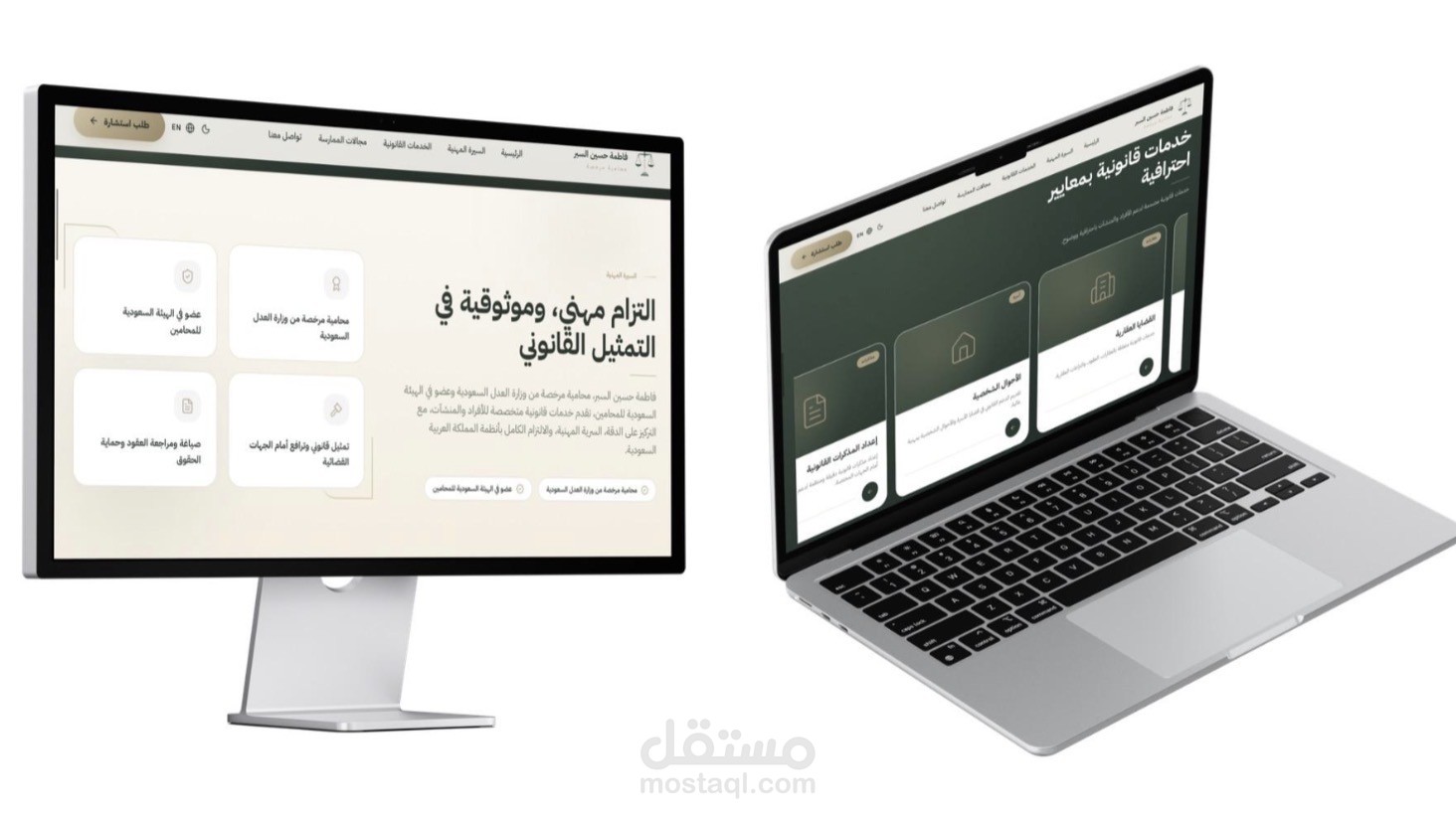 موقع احترافي لمحامية ومستشارة قانونية