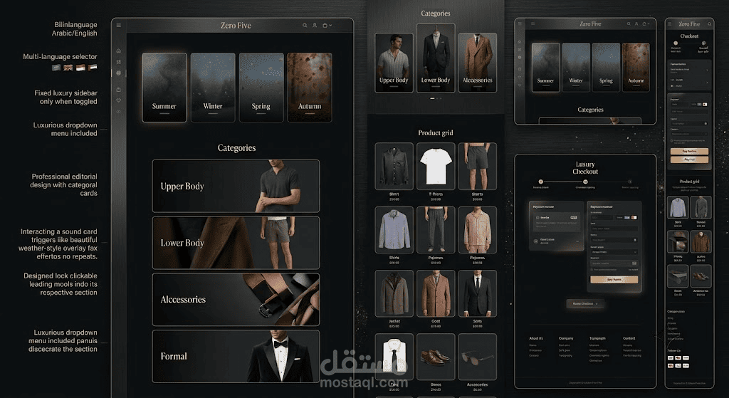 Zero Five — High-End Luxury Fashion E-Commerce Platform