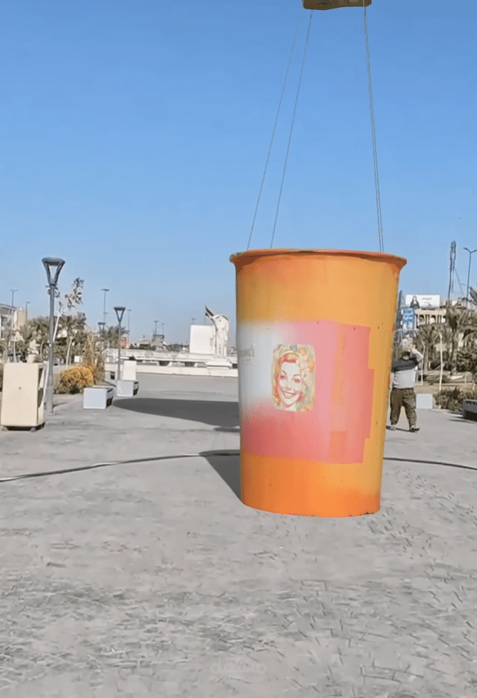 منطاد عصاير في باب الشرجي في حديقة الامة #viral #viralvideo #video #viralshorts #viralshort #vfx