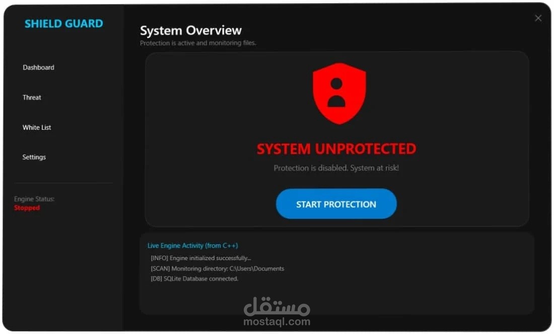 برنامج Shield Guard لمكافحة فيروسات الفدية