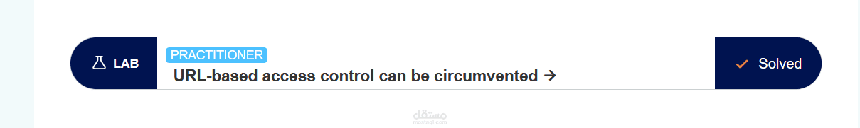 Lab: URL-based access control can be circumvented
