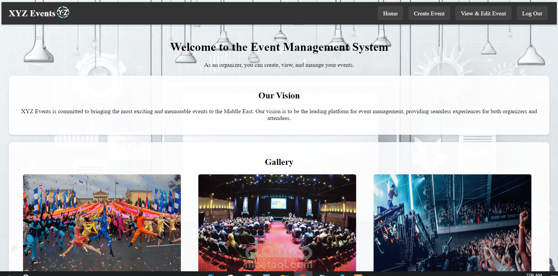 Events Management System