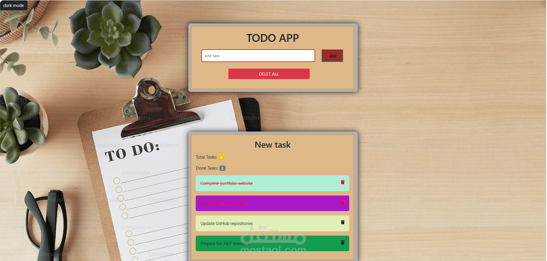 To-Do List Using JavaScript