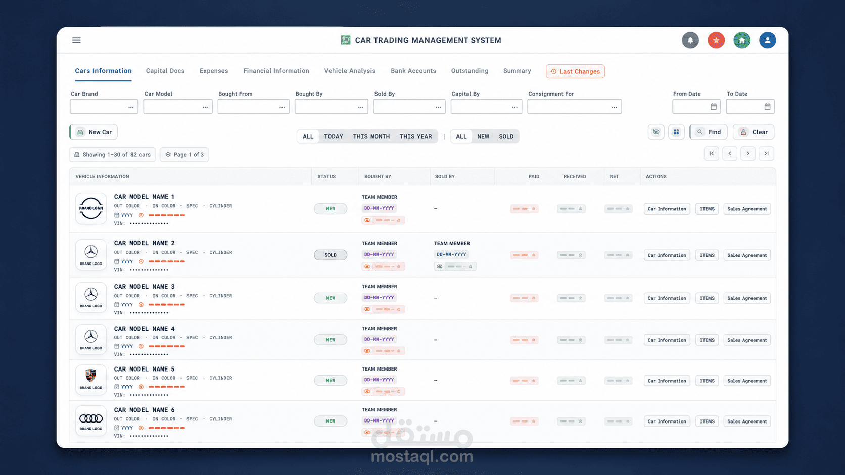 Car Trading Management System