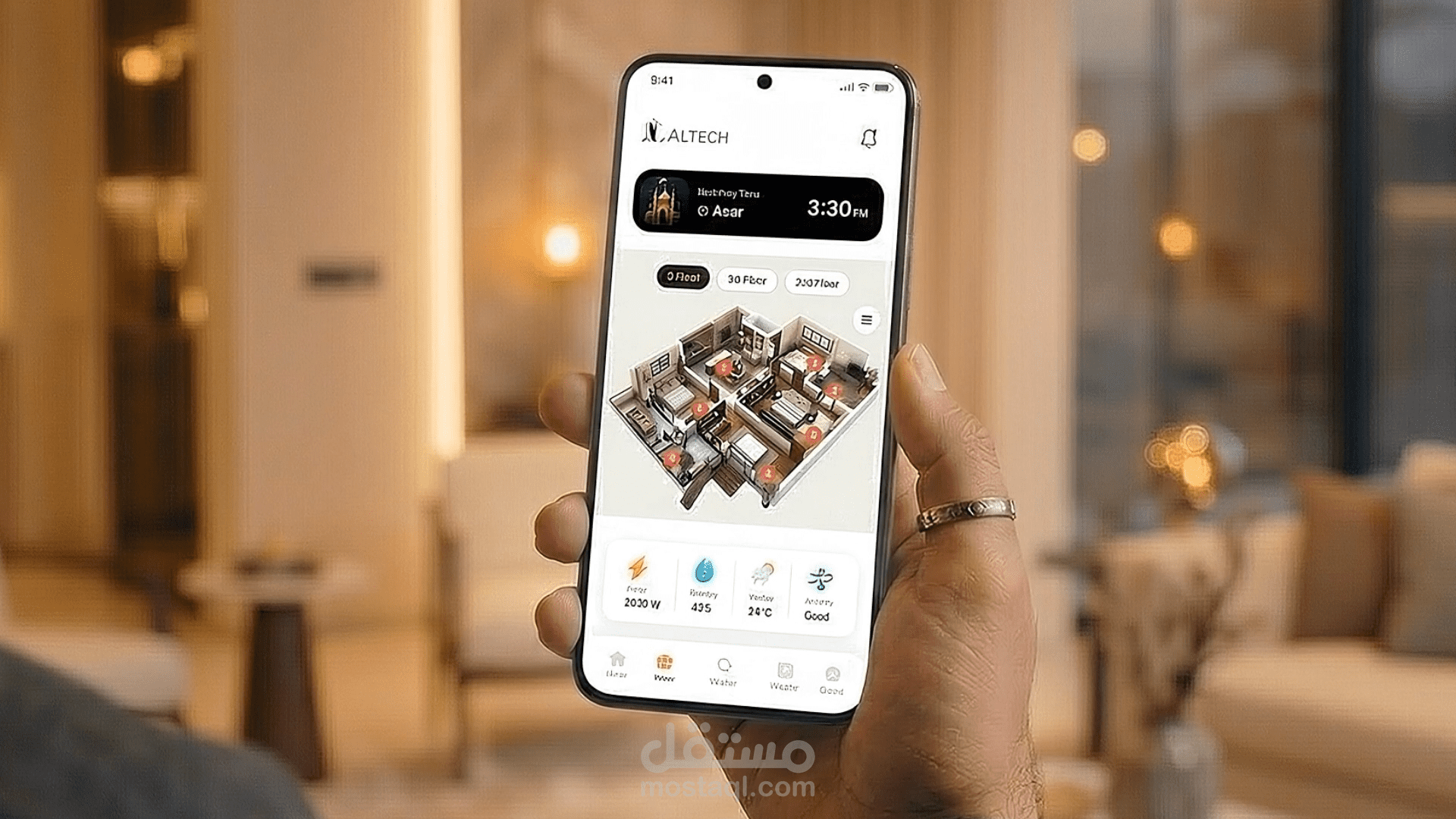 اعلان احترافي لتطبيق altech بالذكاء الاصطناعي