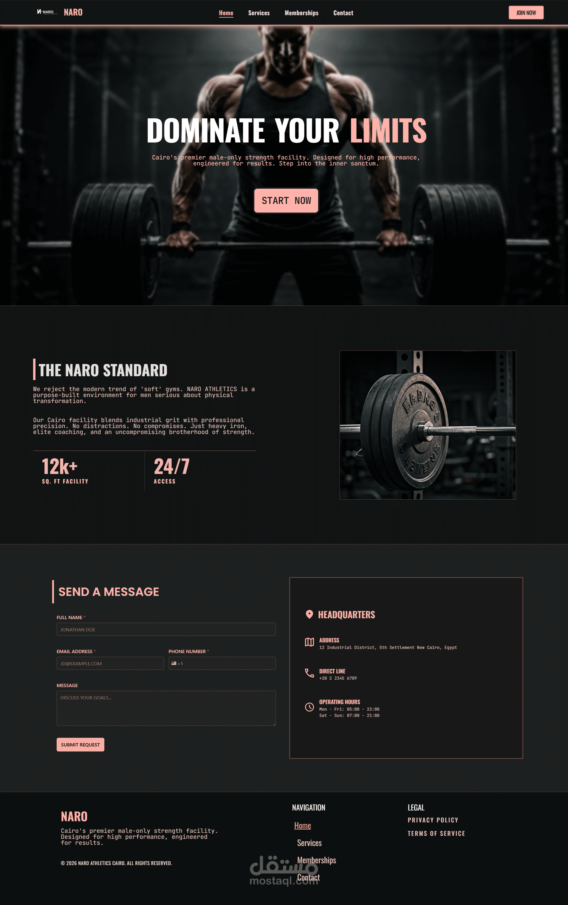 Landing Page احترافية لنادي رياضي باستخدام WordPress