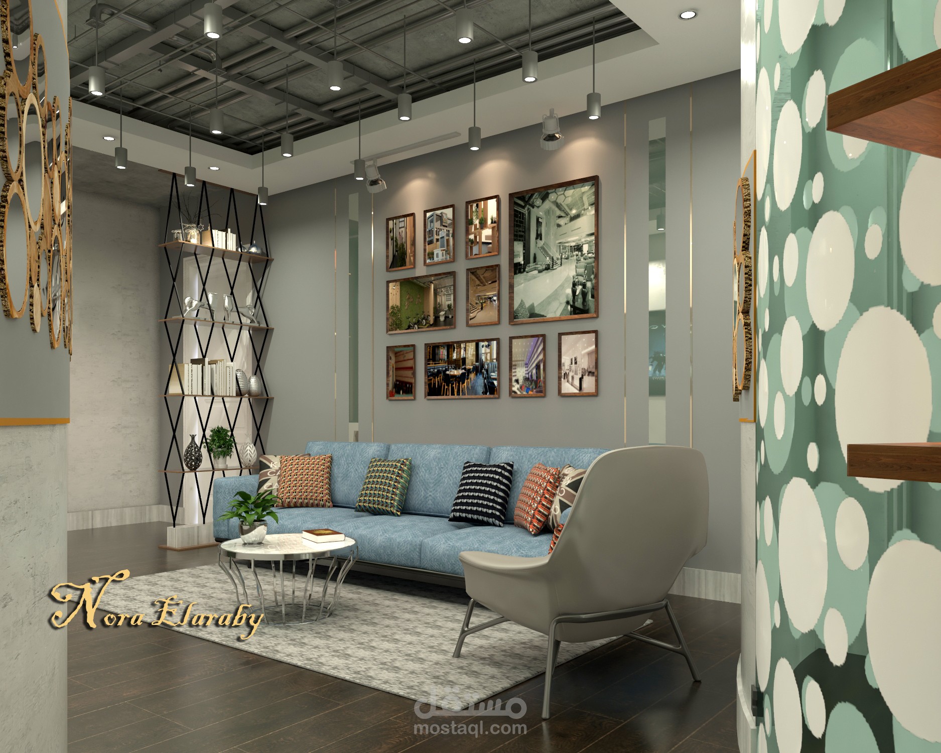 تصميم ديكور مكتب سدار البنيان الهندسي