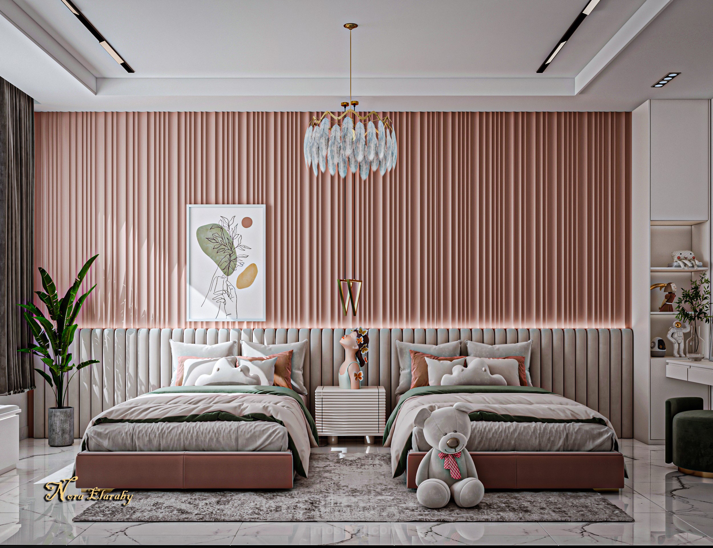 تصميم غرفه اطفال بنات بالسعوديه