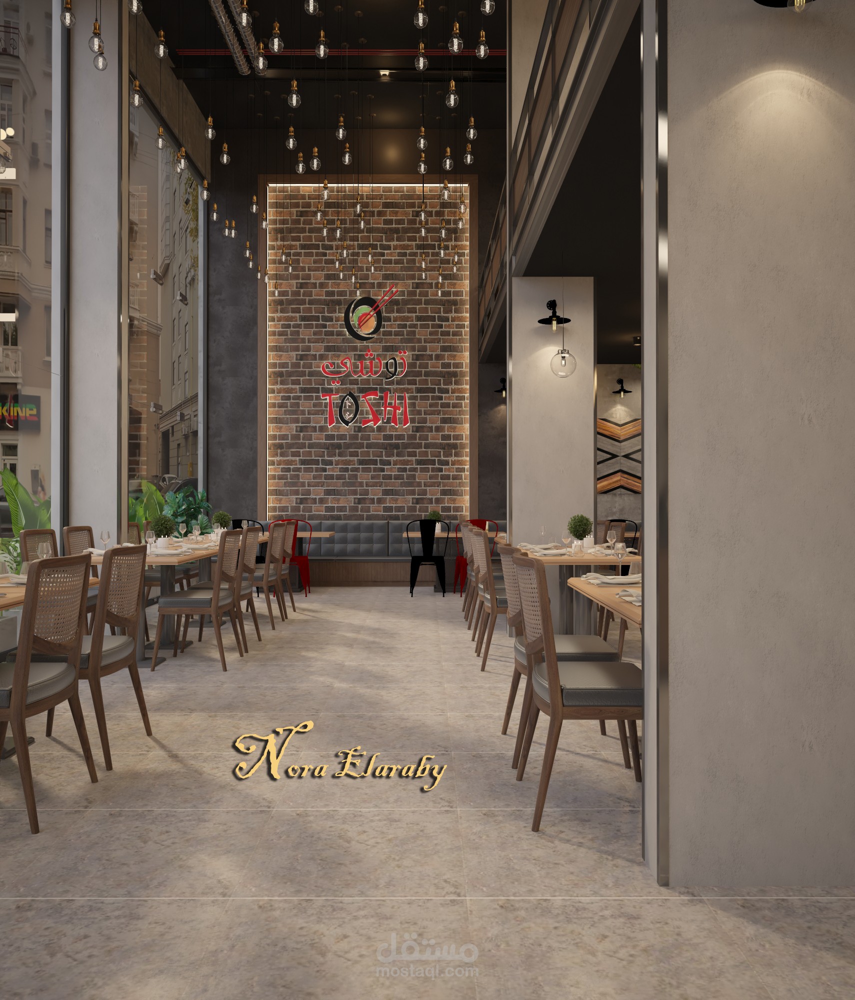 تصميم مطعم توشي بالسعوديه