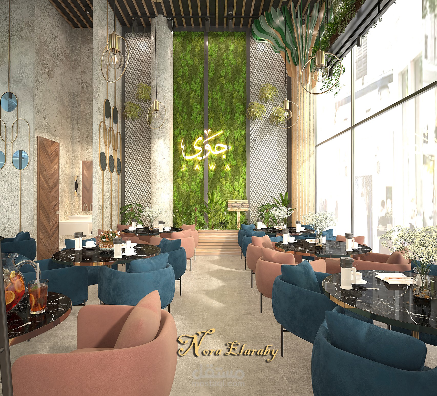 تصميم مقهي جوي بالسعوديه