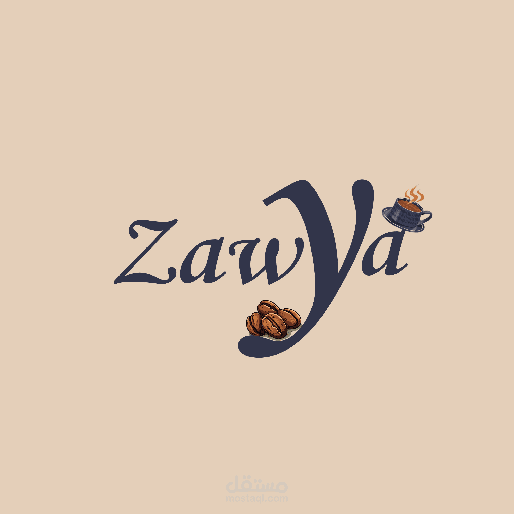 تصميم هوية بصرية فاخرة لعلامة تجارية متخصصة في القهوة العربية