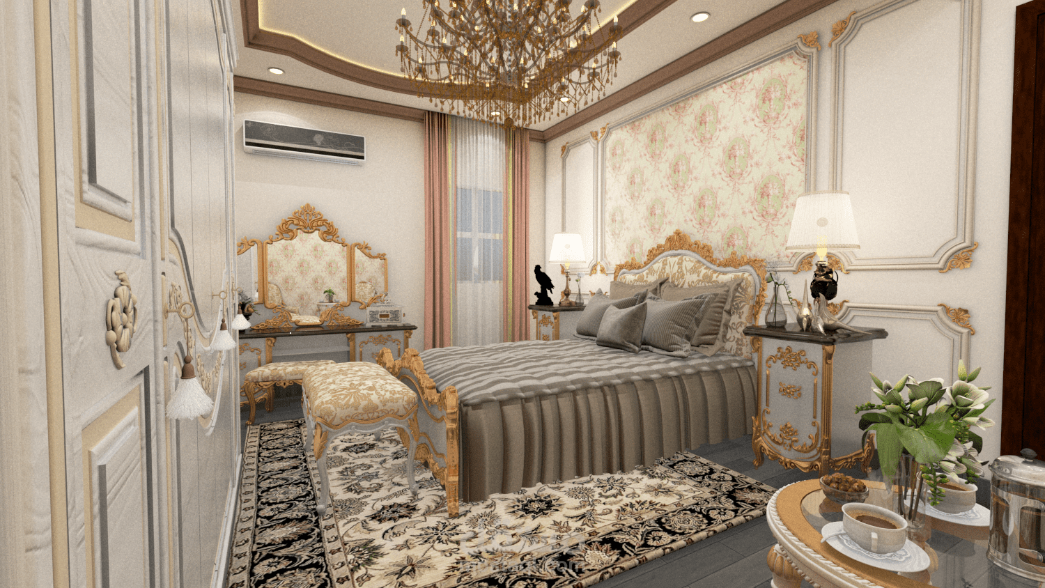 غرفة نوم كلاسيك