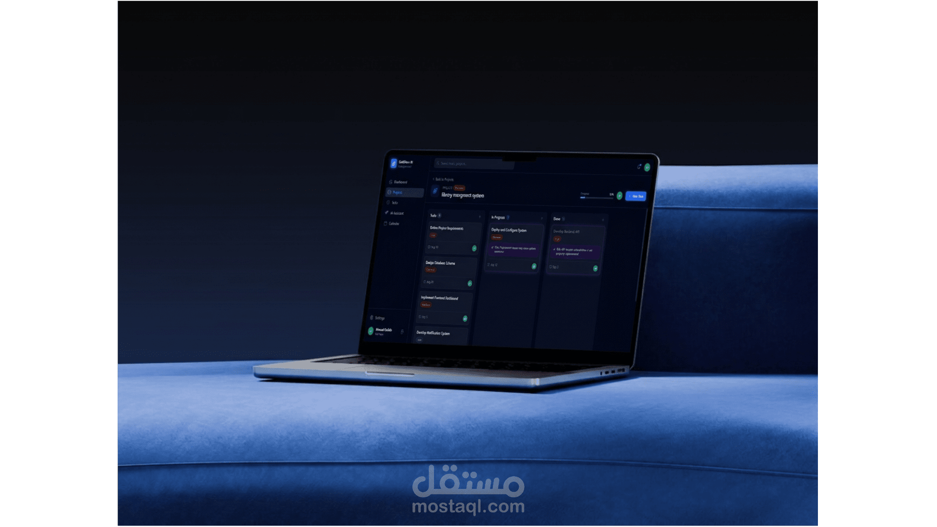 TaskFlow AI — خطط مشاريع مولّدة بالذكاء الاصطناعي على لوحة كانبان