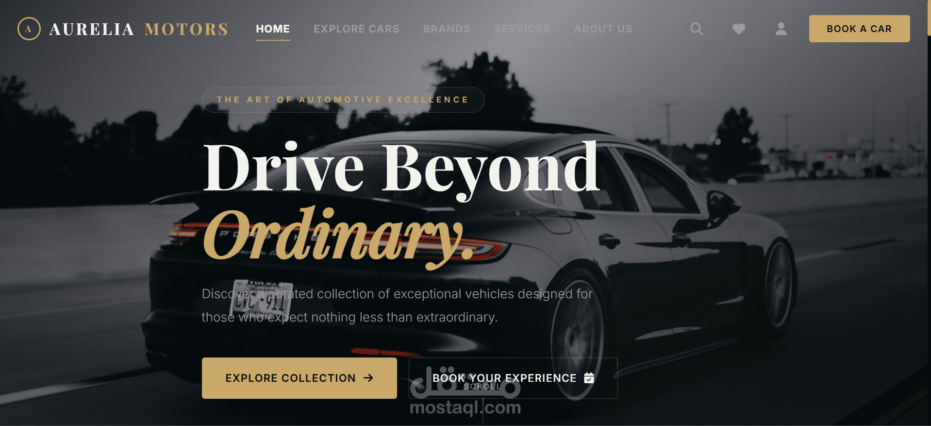 Luxury Car Dealership Website | Aurelia Motors