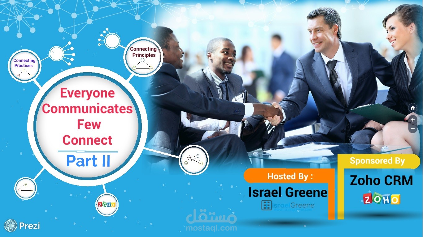 تصميم عرض Prezi ، لصالح فريق جون ماكسويل في الولايات المتحدة الامريكية