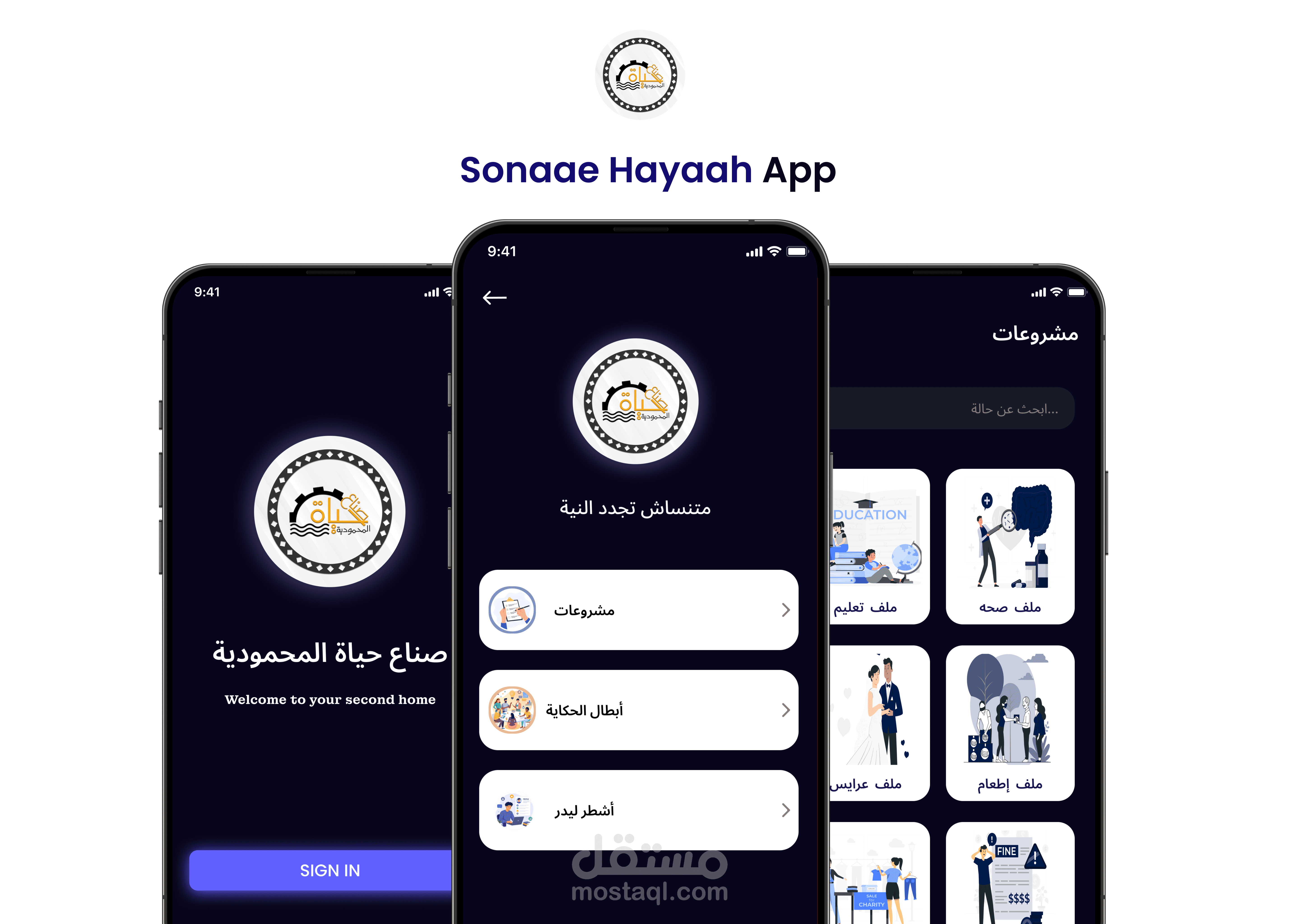 Sonaa El Hayah Charity Mobile Application