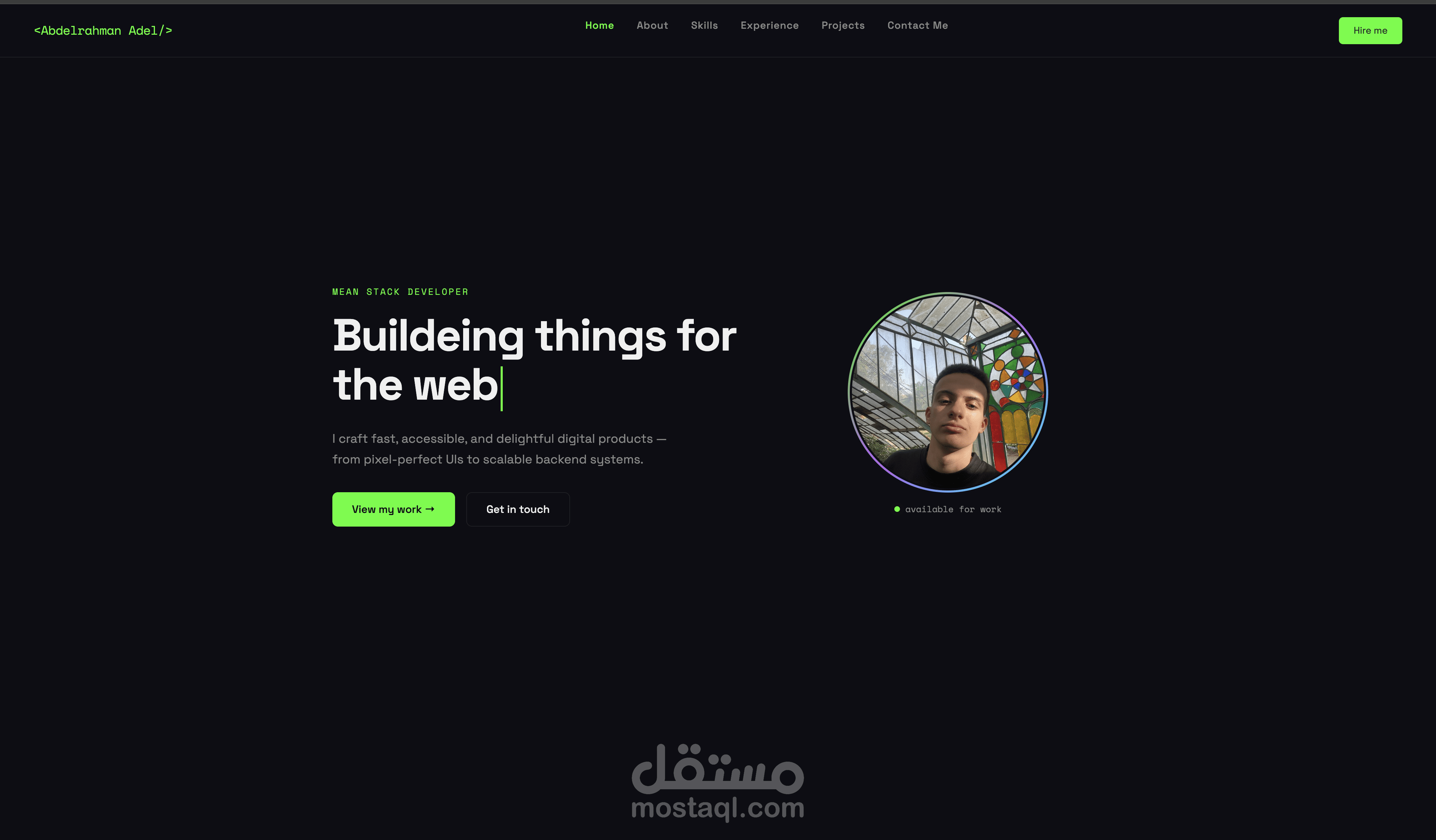 portfolio website