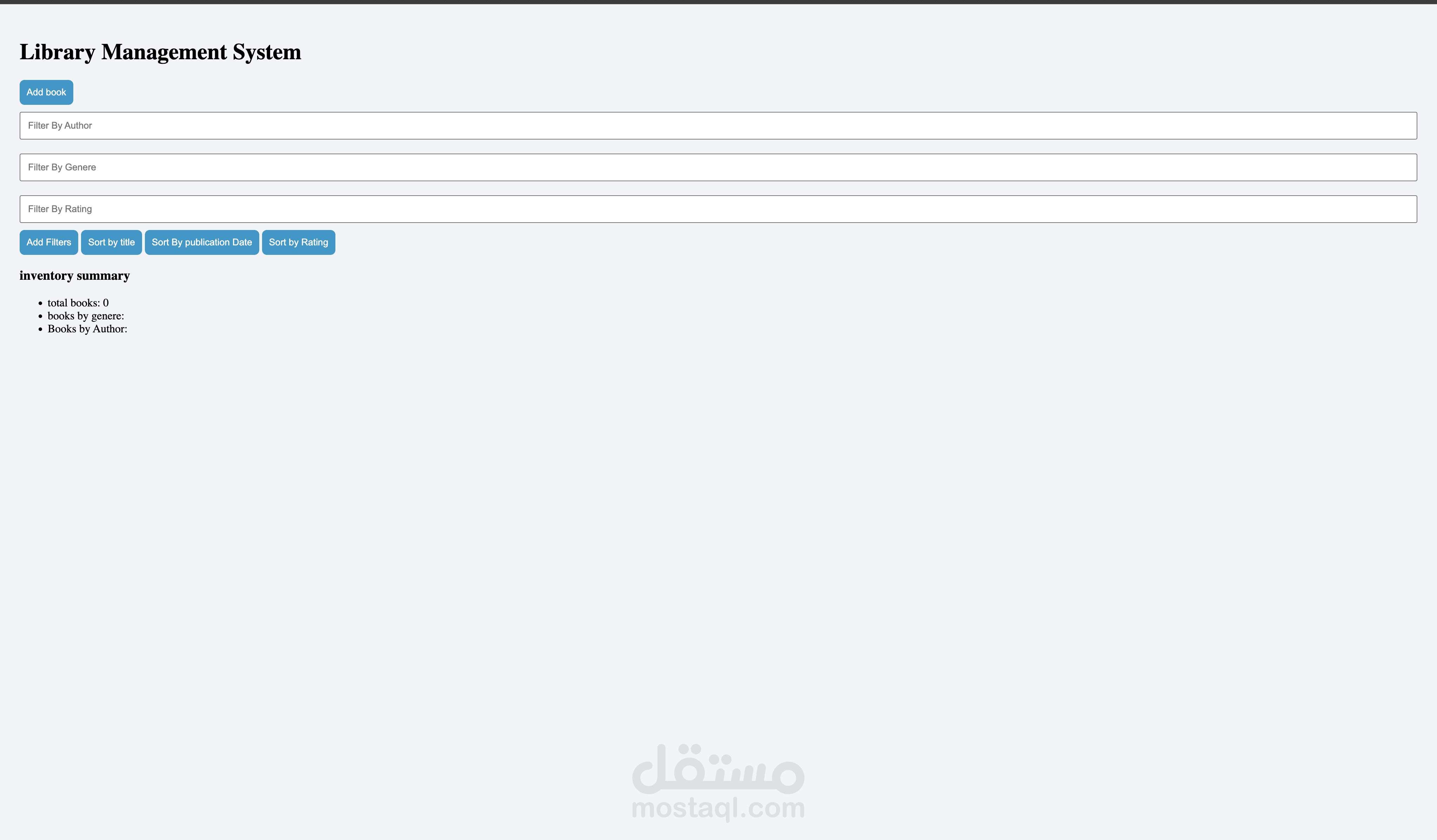 library management system